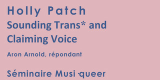 flyer for a talk by holly patch