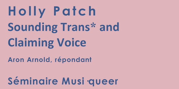 flyer for a talk by holly patch