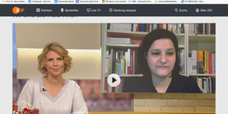 Auschnitt Mona Motakef im Interview bei "Volle Kanne" (ZDF) Moderatorin Nadine Krüger