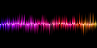 bunte Audio-Sound Kurve