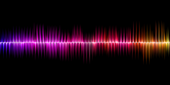 bunte Audio-Sound Kurve
