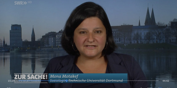 Mona Motakef im Interviews mit "Zur Sache Baden-Württemberg"