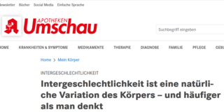 Screenshot der Website des Interviews