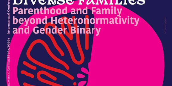 Deckblatt der Tagung DIVERSE FAMILIES Parenthood and Family beyond Heteronormativity and Gender Binary